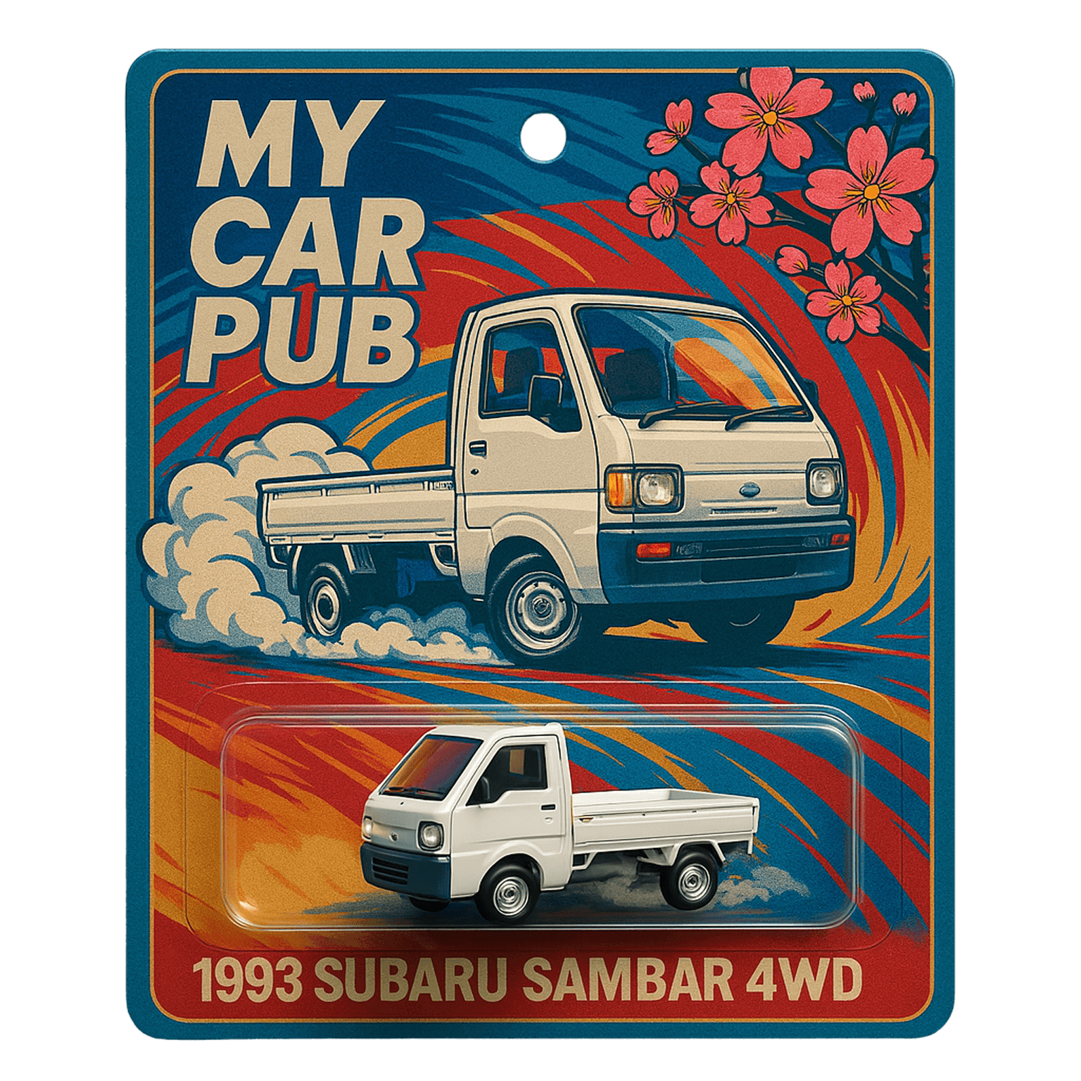 1993 Subaru Sambar 4WD collector card